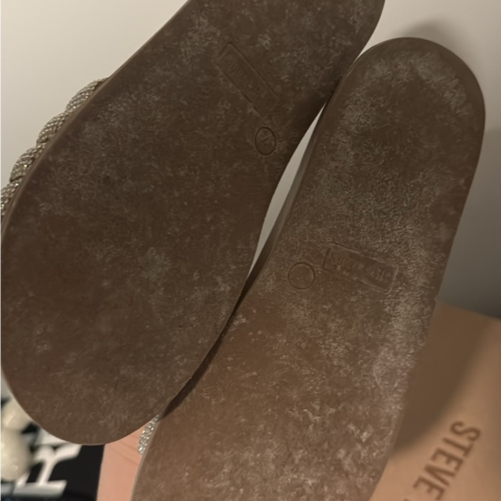 Steve Madden Sparkling Slide Sandals sz 7 - Picture 4 of 4